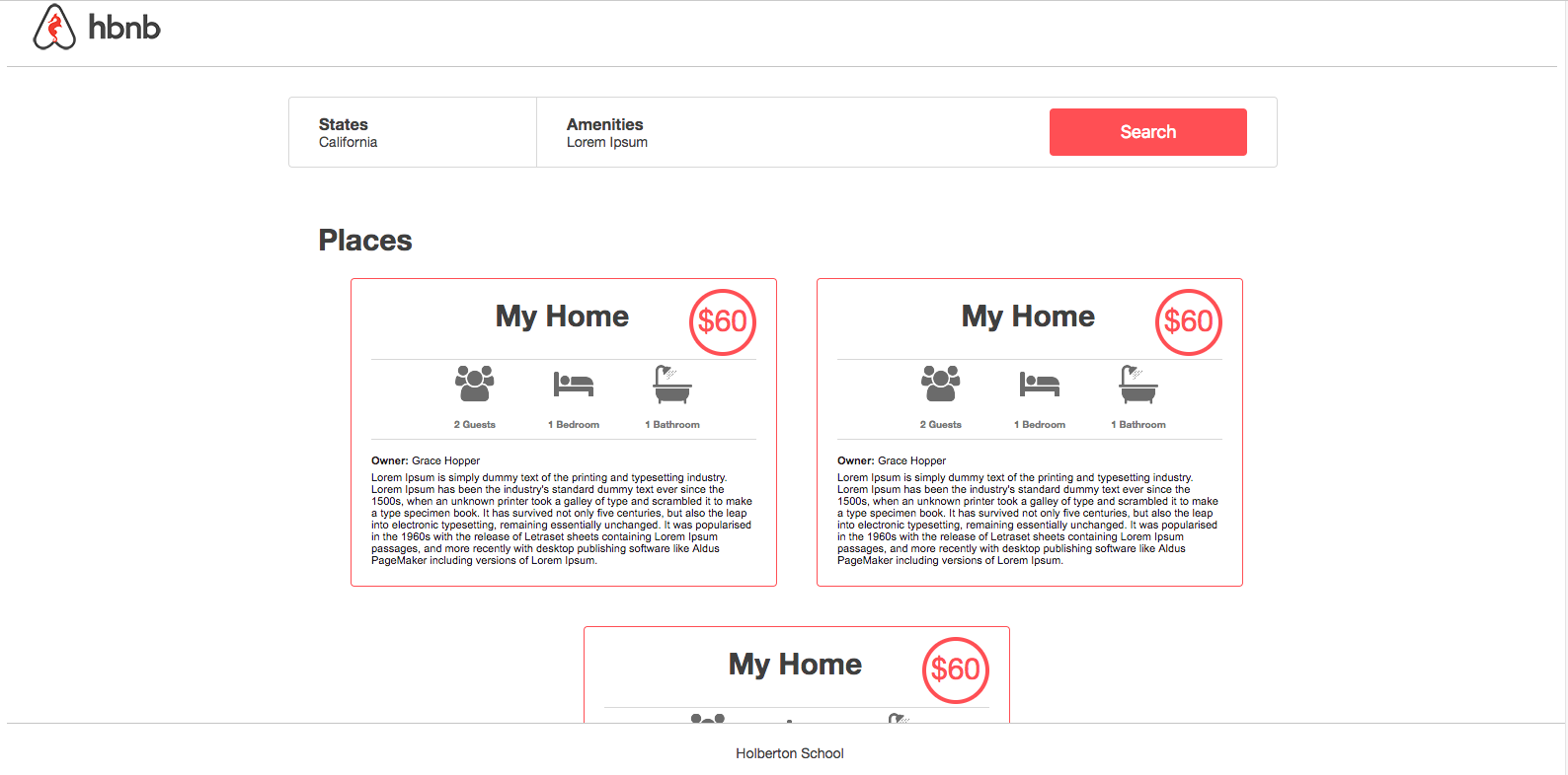 Airbnb Housing Clone